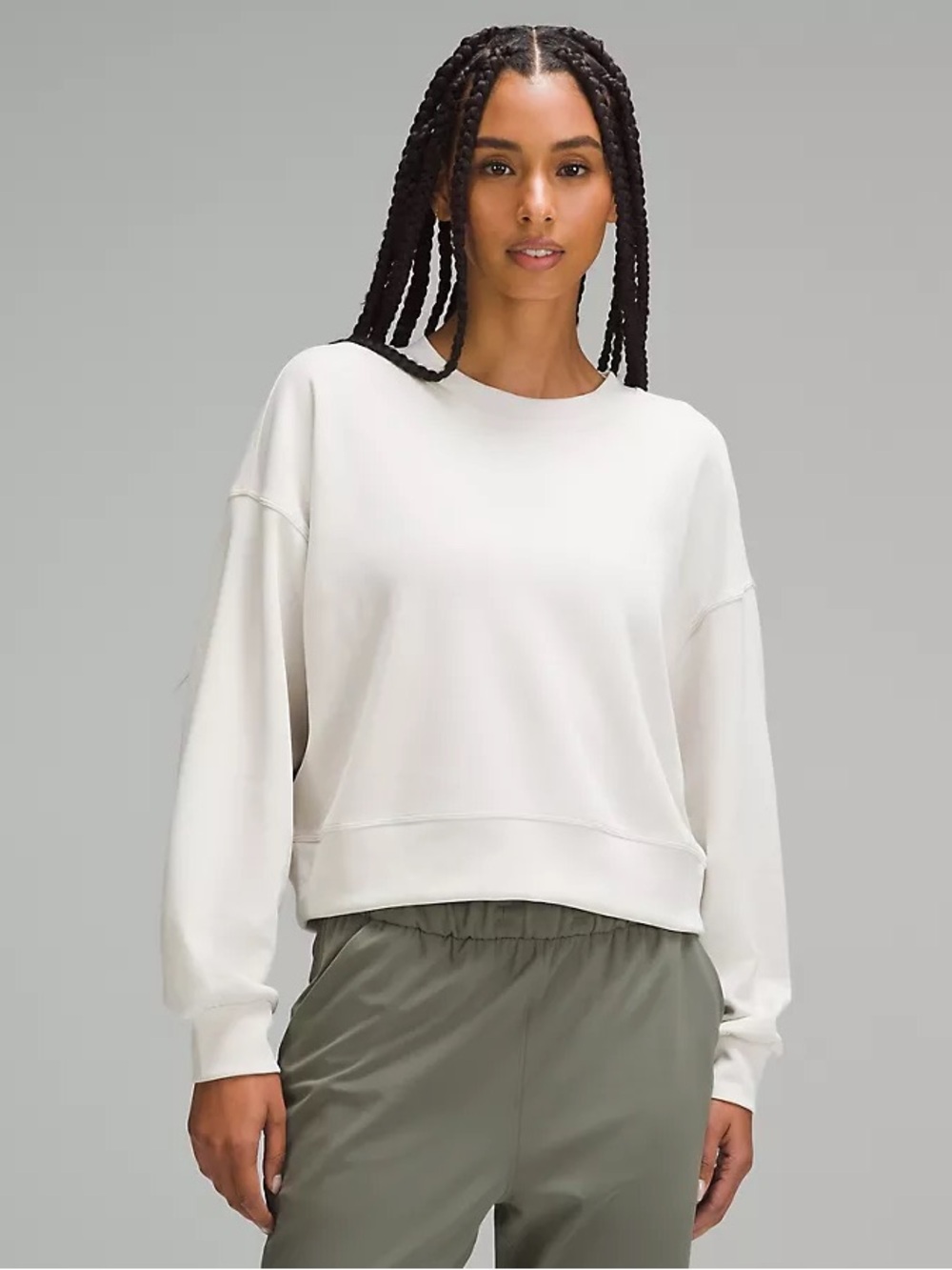 Lululemon Softstreme Perfectly Oversized Cropped Crew
